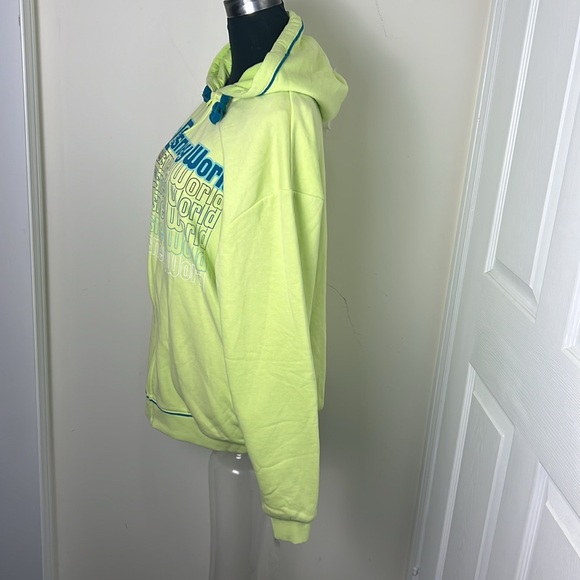 Walt Disney World Neon Zipped Up Hoodie Size Medium - Picture 3 of 15